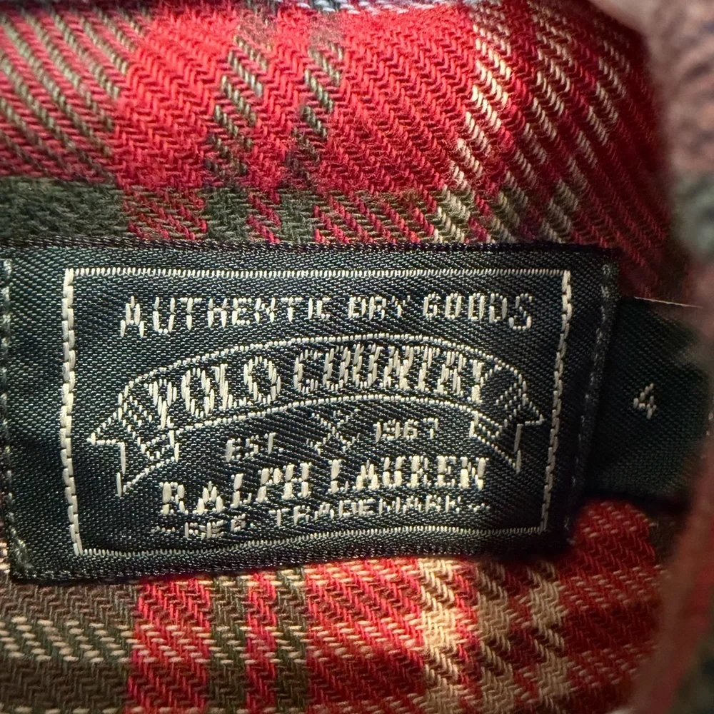 Ralph Lauren Girls Plaid Dress Bundle Size 4T Red Green Tartan Holiday Cotton - Picture 9 of 10